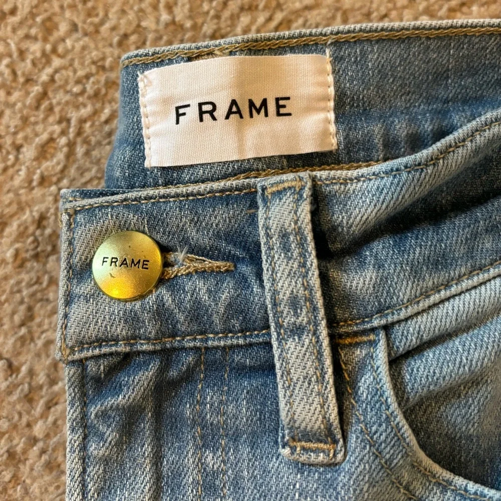 Frame Denim Light Wash straight Ankle Jeans size 25 - Picture 3 of 6